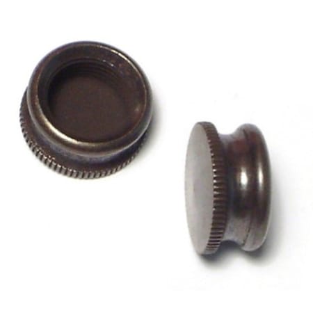 Midwest Fastener 1/8IP Antique Brass Bracket Caps 10PK 64593